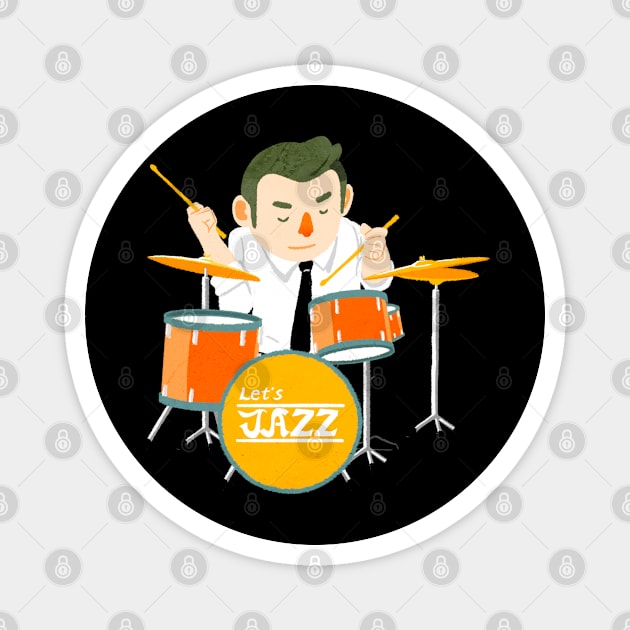 The drum part in a jazz quartet Magnet by MOZORIDA